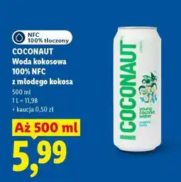 Lidl COCONAUT Woda kokosowa 100% NFC oferta