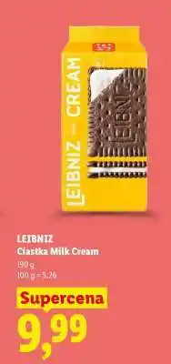 Lidl LEIBNIZ Ciastka Milk Cream oferta
