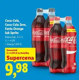 Lidl Coca-Cola, Coca-Cola Zero, Fanta Orange lub Sprite oferta