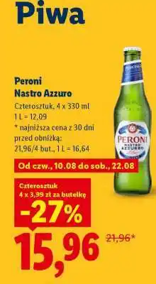 Lidl Peroni Nastro Azzuro oferta