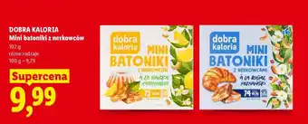 Lidl Dobra Kaloria Mini batoniki z nerkowców oferta