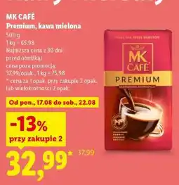 Lidl MK CAFÉ PREMIUM Kawa mielona oferta