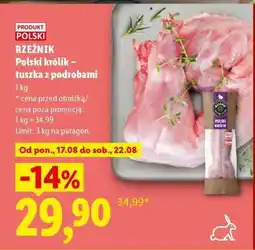 Lidl Polski królik tuszka z podrobami oferta