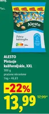 Lidl ALESTO Pistacje kalifornijskie, XXL oferta