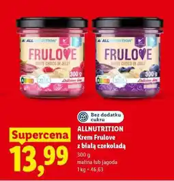 Lidl ALLNUTRITION Krem Frulove z białą czekoladą oferta
