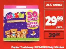 API MARKET Papier Toaletowy 3W MIŚKI Biały oferta