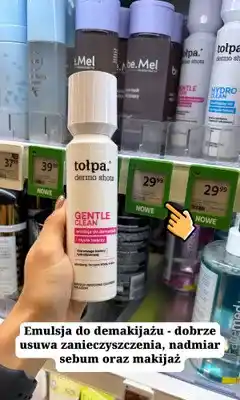 Rossmann Emulsja do demakijażu i mycia twarzy Tołpa Dermo Shots Gentle Clean oferta