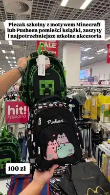 Pepco Plecak szkolny Minecraft lub Pusheen oferta