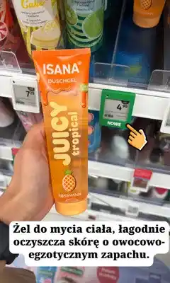 Rossmann Żel pod prysznic Isana Juicy Tropical oferta