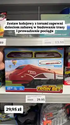 Action Zestaw kolejowy Electric High Speed Train Set Toi-Toys oferta