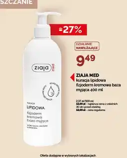 Ziko Dermo Kremowa baza myjąca Ziaja Med kuracja lipidowa fizjoderm oferta