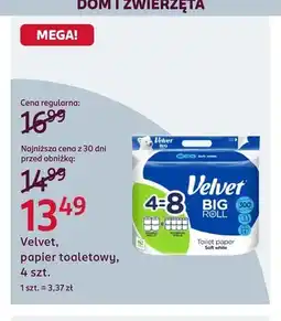 Rossmann Papier toaletowy Velvet Big Roll oferta