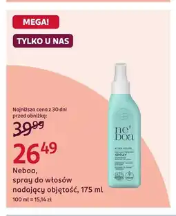 Rossmann Spray do włosów nadający objętość Neboa oferta