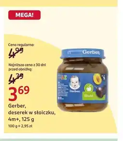 Rossmann Deserek w słoiczku Gerber Śliwki oferta