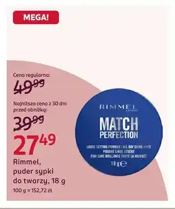 Rossmann Puder sypki do twarzy Rimmel Match Perfection oferta