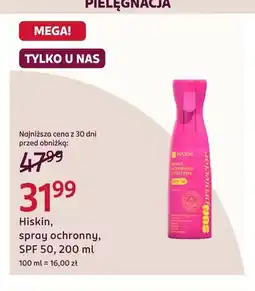 Rossmann Spray ochronny z filtrem Hiskin SPF 50 oferta