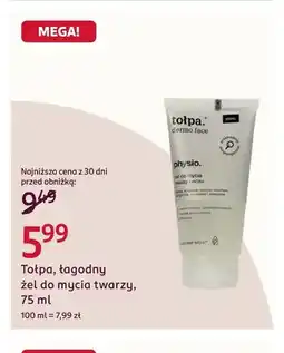 Rossmann Łagodny żel do mycia twarzy Tołpa Physio oferta