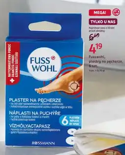 Rossmann Plastry na pęcherze Fusswohl oferta