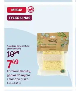 Rossmann For Your Beauty gąbka do mycia i masażu oferta