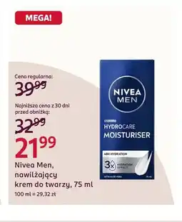 Rossmann Nawilżający krem do twarzy Nivea Men Hydrocare oferta