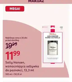 Rossmann Wzmacniająca odżywka do paznokci Sally Hansen Advanced Hard As Nails oferta
