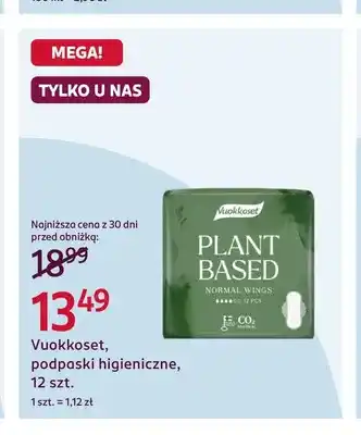 Rossmann Vuokkoset podpaski higieniczne oferta