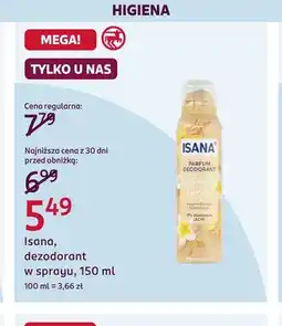 Rossmann Isana dezodorant w sprayu oferta