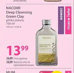 Hebe Glinka zielona Nacomi Deep Cleansing Green Clay oferta