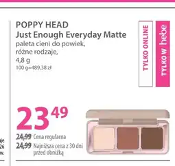 Hebe Paleta cieni do powiek Poppy Head Just Enough Everyday Matte oferta