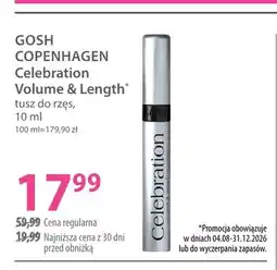 Hebe Tusz do rzęs Gosh Copenhagen Celebration Volume & Length oferta
