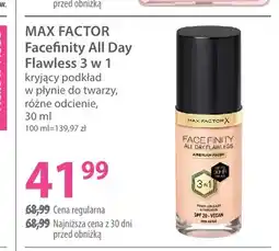 Hebe Kryjący podkład w płynie do twarzy Max Factor Facefinity All Day Flawless 3 w 1 oferta