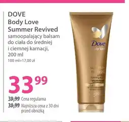 Hebe Balsam samoopalający do ciała Dove Body Love Summer Revived oferta