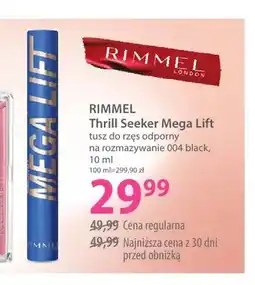 Hebe Tusz do rzęs odporny na rozmazywanie Rimmel Thrill Seeker Mega Lift oferta