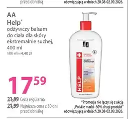 Hebe Odżywczy balsam do ciała AA Help oferta