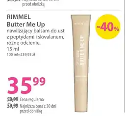 Hebe Nawilżający balsam do ust z peptydami i skwalanem Rimmel Butter Me Up oferta