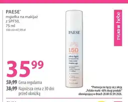 Hebe Mgiełka na makijaż PAESE z SPF50 oferta