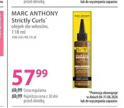 Hebe Olejek do włosów Marc Anthony Strictly Curls oferta