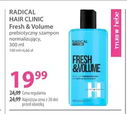 Hebe Szampon prebiotyczny normalizujący Radical Hair Clinic Fresh & Volume oferta