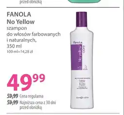 Hebe Szampon do włosów farbowanych i naturalnych Fanola No Yellow oferta