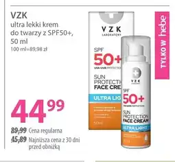 Hebe Krem do twarzy VZK ultra lekki SPF50+ oferta