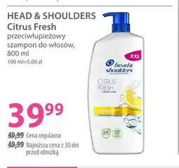 Hebe Szampon do włosów przeciwłupieżowy Head & Shoulders Citrus Fresh oferta