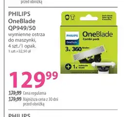 Hebe Wymienne ostrza do maszynki Philips OneBlade QP949/50 oferta