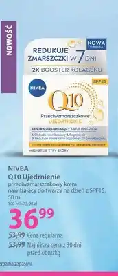 Hebe Krem do twarzy przeciwzmarszczkowy na dzień Nivea Q10 Ujędrnienie SPF15 oferta