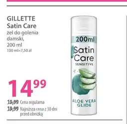 Hebe Żel do golenia damski Gillette Satin Care Sensitive Aloe Vera Glide oferta