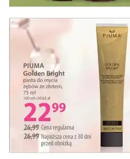 Hebe Pasta do mycia zębów ze złotem Piuma Golden Bright oferta