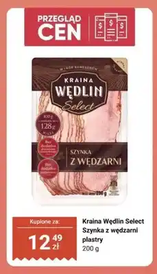 Biedronka Szynka z wędzarni plastry Kraina Wędlin Select oferta