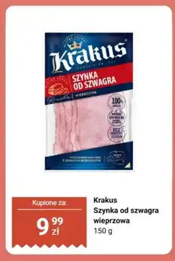 Biedronka Szynka od szwagra wieprzowa Krakus oferta
