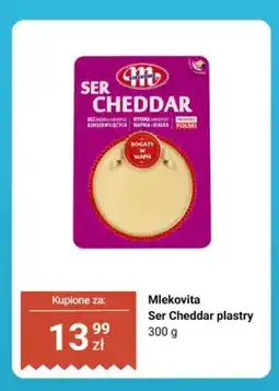 Biedronka Ser Cheddar plastry Mlekovita oferta