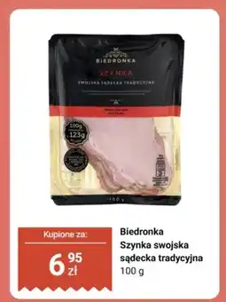 Biedronka Szynka swojska sądecka tradycyjna Biedronka oferta