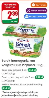 Dino Serek homogenizowany o smaku kokosowym Piątnica oferta